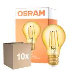 Mehrfachpackung 10x Osram Vintage 1906 LED E27 Birne Fadenlampe Gold 7.5W 865lm - 825 Extra Warmweiß | Ersatz Für 60W
