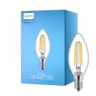 Philips Corepro LED Kerze E14 Fadenlampe Klar 6.5W 806lm - 827 Extra Warmweiß | Ersatz für 60W