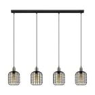 Eglo Pendelleuchte Chisle Stahl Schwarz | IP20 - Geeignet für 4x E27 