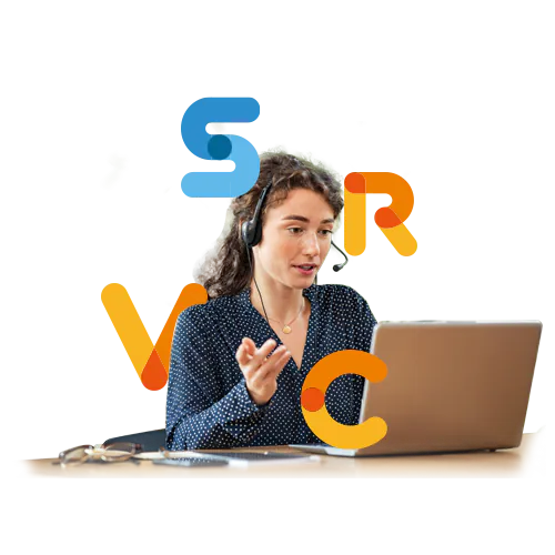 Frau am Laptop