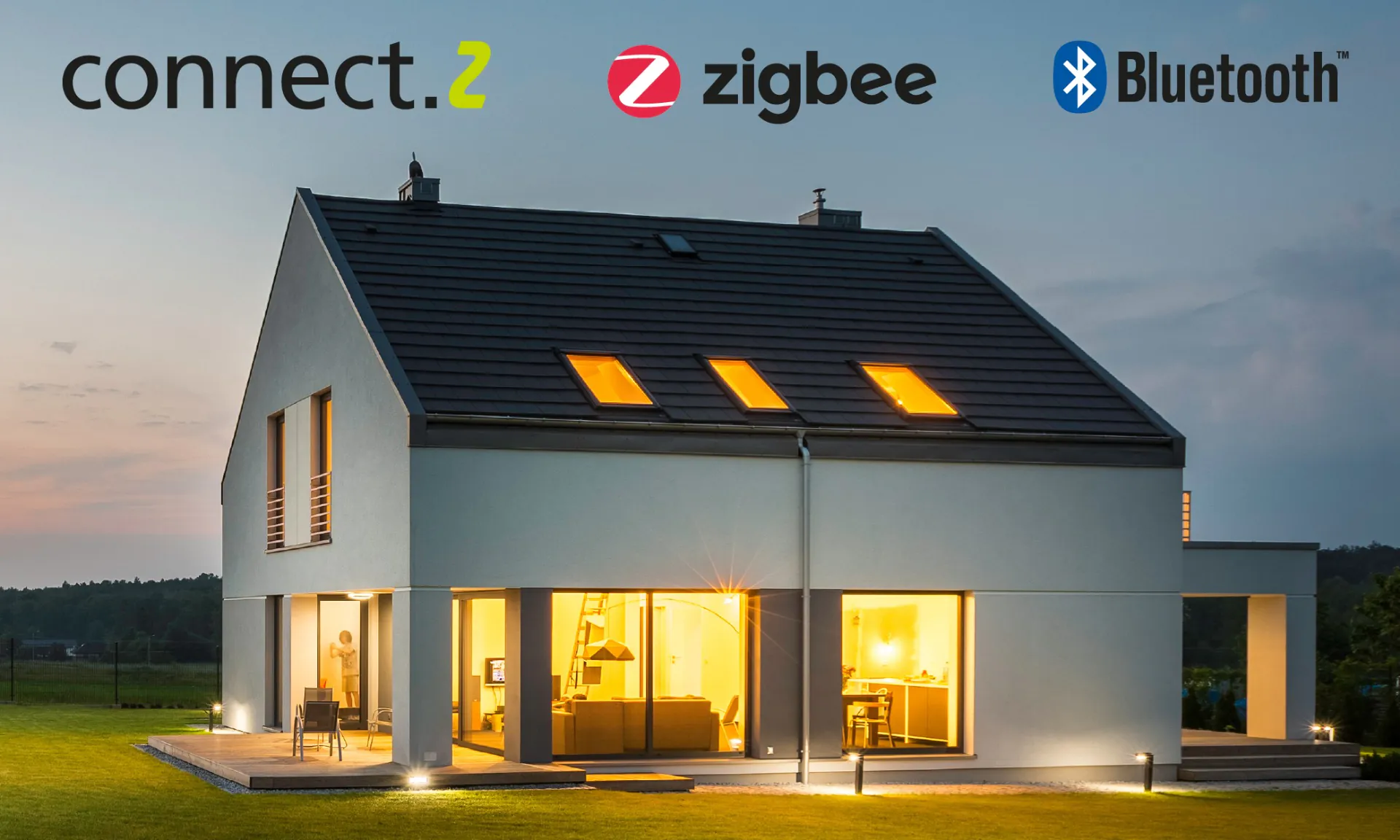 Haus mit EGLO connect.z Konnektivität